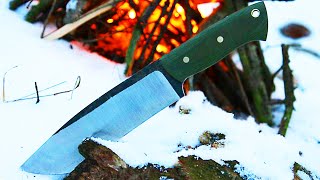 Knifemaking - knife from a wood saw