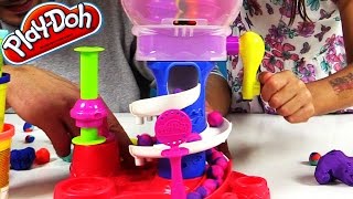 PLAY DOH KNETMASSE SÜßIGKEITEN AUTOMAT | LOLLIPOP LUTSCHER BÄLLE | Playdoh Candy Maker | Kinderkanal