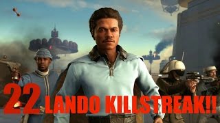 Star Wars Battlefront 22 Lando Killstreak (Lando's cool, But Sucks)