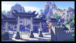 Китайский город в майнкрафт - Постройки - Timelapse