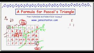 A Formula for Pascal's Triangle (TANTON Mathematics)