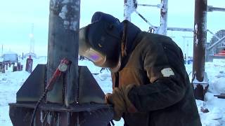 2015. Видеоклип "Обустройство Новопортовского месторождения" (полуостров Ямал, февраль 2015 г.).