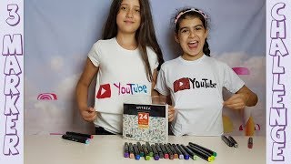 3 Marker ChallenFabric markers  Շապիկի վրա