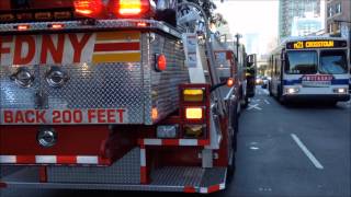 BUILDING SHIFT IN SOHO - FDNY LADDER 25, NEW FDNY TILLER 5, NEW FDNY TILLER 20, COLLAPSE RESCUE 1.