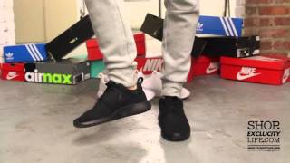 Nike Rosherun "Triple Black" On-feet Video at Exclucity