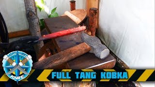 Ковка ножа с полным хвостовиком. Blacksmith full tang