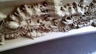 Wood carved chest of drawers / CNC wood carving / Faragott komód