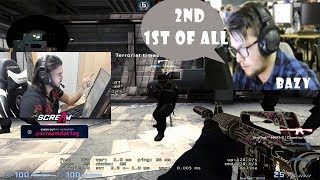 CSGO - Scream 2019 Twitch Funny Moments (scream and bazy, clutches, one tap)