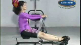 EXER ROW "The Power To Stay Fit" HYDRAULIC ROWING MACHINE ULTIMATE ROWER BY FLUID-TECH FITNESS