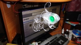 How to make a toy fish from infusion system / Рыбка из капельницы своими руками.