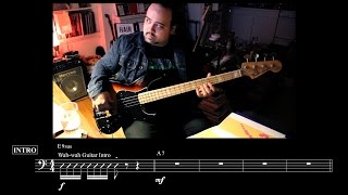 "Kiss" - Bass Cover with Notation - by Prince & the Revolution