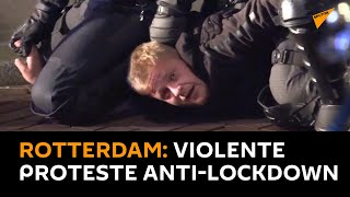 #Rotterdam, violente proteste anti-lockdown: fermate 51 persone