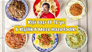 Muhabbetin Su Gibi Aktığı Sofralarınıza Uygun Tam 6 Çeşit Meze Tarifi (Kişi Başı 11 TL!)