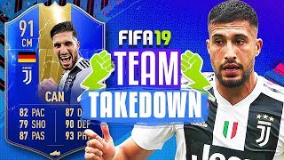 ICON DISCARD!?!? INSANE 91 TOTS EMRE CAN TEAM TAKEDOWN!!! - FIFA 19 ULTIMATE TEAM