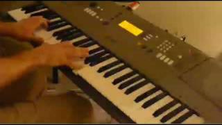 My cousin Bob's "Wait in the Garden" song played on Yamaha YPT-310 keyboard - dreamgoesonvideo