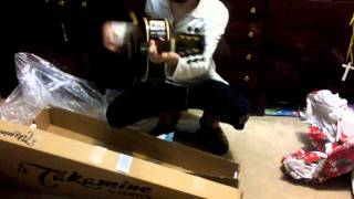 Takamine EG416S-VS New Yorker Vintage Sunburst распаковка посылки