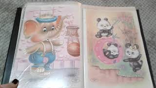 Vendido - Pasta de papel de carta antigo coleção bichinhos para Sheila ver.