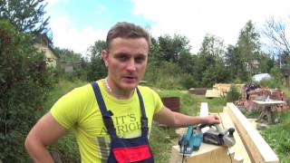 Строгаем брус 200х200. Интерскол|vs|Makita