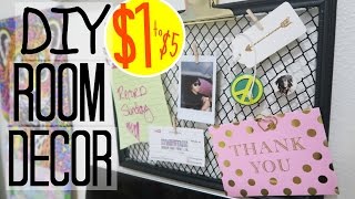 DIYs Under $5 ROOM DECOR! Urban Outfitters + Pinterest Inspired