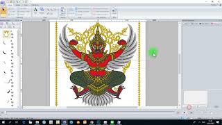สอนตีลายกับป๊าโจ้ PE-Design #สอนการสร้าง Motif Stitch ลายพระยาครุฑ