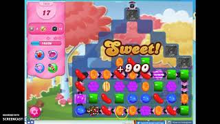 Candy Crush Level 1923 Audio Talkthrough, 1 Star 0 Boosters