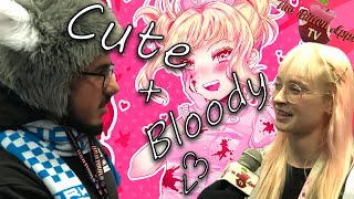 Cute Anime Gore Art at Anime NYC with Keikokup