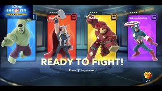 Hulk VS Thor VS HulkBuster VS Captain America - Marvel Battlegrounds