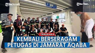 17 Jam Berpakaian Ihram, Personel Tim MCR Kembali Berseragam Petugas Haji di Jamarat Aqaba