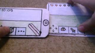 IPhone 5c vs Sony Ericsson gamepad из бумаги