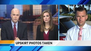 Upskirt photo warning
