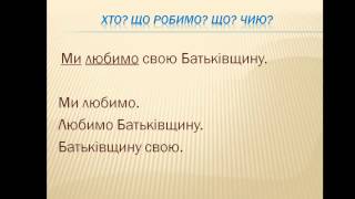 Урок 3 Зв’язок слів у реченні, 2 клас