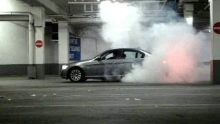 BMW E90 burnout