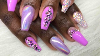 Watch Me Work: Spring Lilac Refill ft. Atwood Industries E-File Bits and Wildflowers Nails Glitter