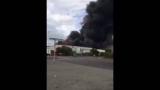 Doué-la-Fontaine : Un énorme feu à la Rosée des Champs