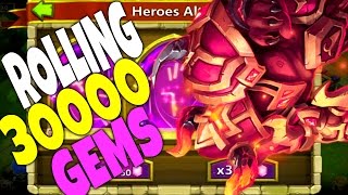 Битва Замков #600 Поиск Ареса На 30000 Самоцветов, Роллинг И Акции / Castle Clash