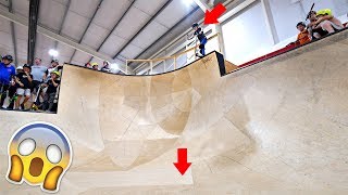 RANDOM KID tries OVER-VERT DROP IN?⁉️