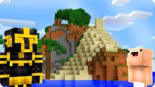 MASSI Y BEBÉ NOOB SE PIERDEN EN UNA ISLA DESIERTA EN MINECRAFT ?