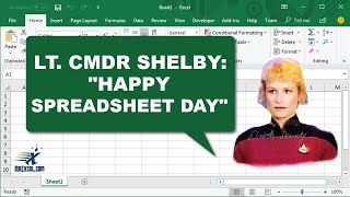 Happy Spreadsheet Day From Star Trek Lt Commander Shelby aka Elizabeth Dennehy #shorts