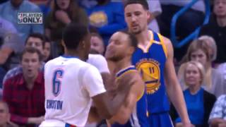 Stephen Curry à deux doigts d'une bagarre avant de marquer