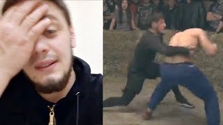 Бой на кулаках Пулеметчик сломал руку об Моряка!