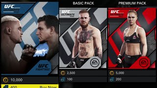 Второе открытие паков на 2500 руб в EA Sports UFC 2 Ultimate Team