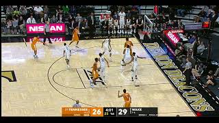 Tennessee Basketball vs. Wake Forest Highlights