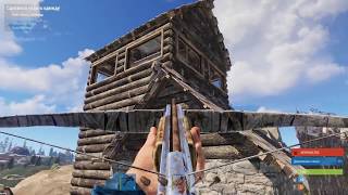 Rust Халявные рейды в соло на офе !