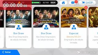 Abrindo Silver+ Gold+ Box Draw No Pes 2018 Mobile