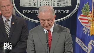 Attorney General Sessions holds news conference on leaks