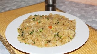 Тушенная квашенная и свежая капуста. Как постное блюдо или как лучший гарнир к рульке.