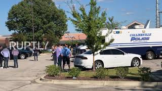 USA: Police cordon off area following deadly shooting in Tennessee