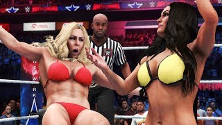 Nikki Bella vs. Charlotte Flair (WWE 2K20) - Bikini Girl Fights