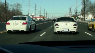 (HD) Sunday Run-BMW M5, M6 vs Camaro SS (All Modded)