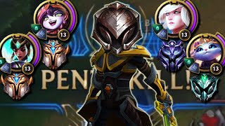 I made 3 high elo players funnel an Iron 4 Master Yi...